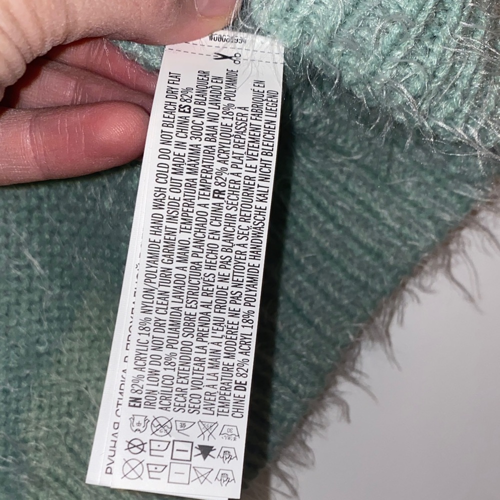 Forever 21 Sage Green Sweater with Jewel Accents - Picture 4 of 4